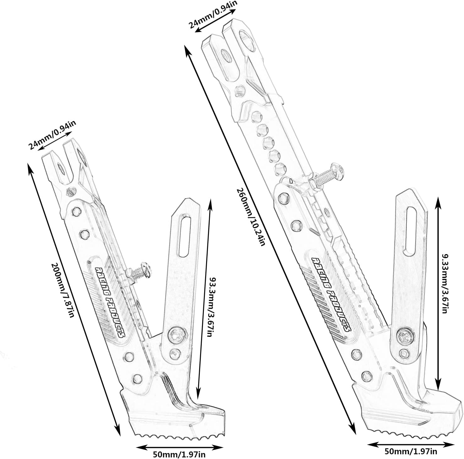 SOPORTE PARA MOTOCICLETA - (PATA)